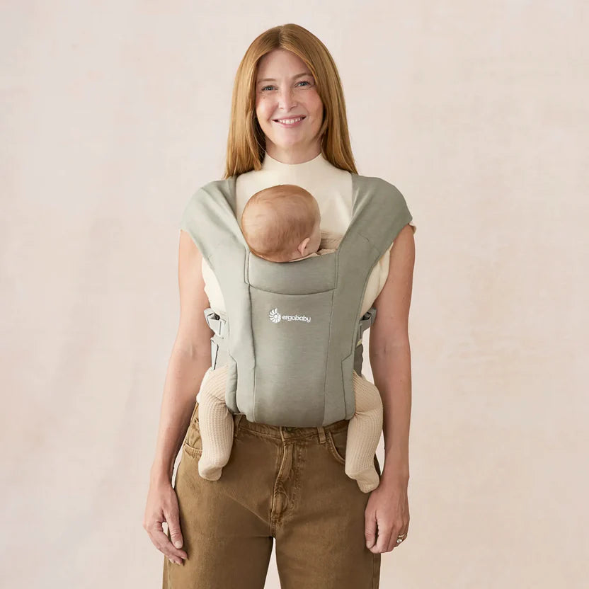 Soft Olive Embrace Newborn Carrier