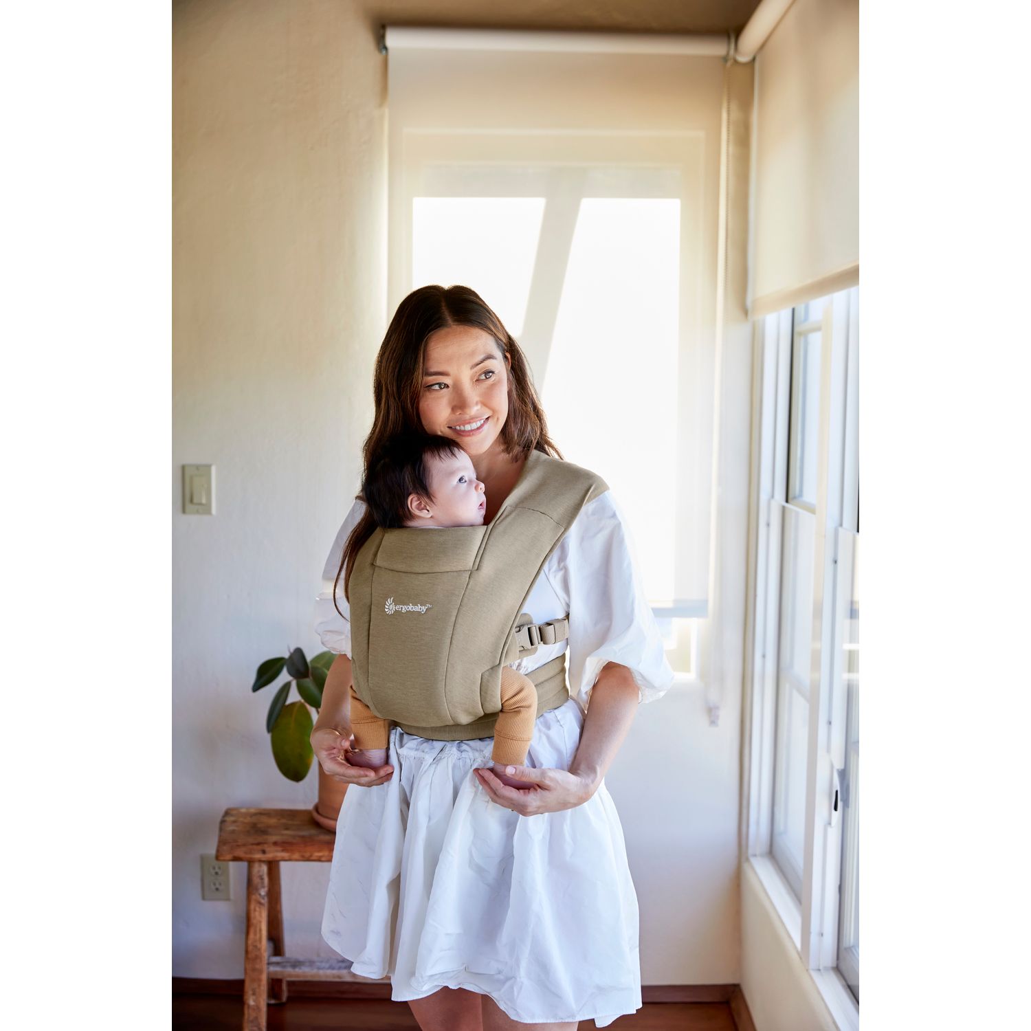 Soft Olive Ergobaby Embrace Newborn Carrier