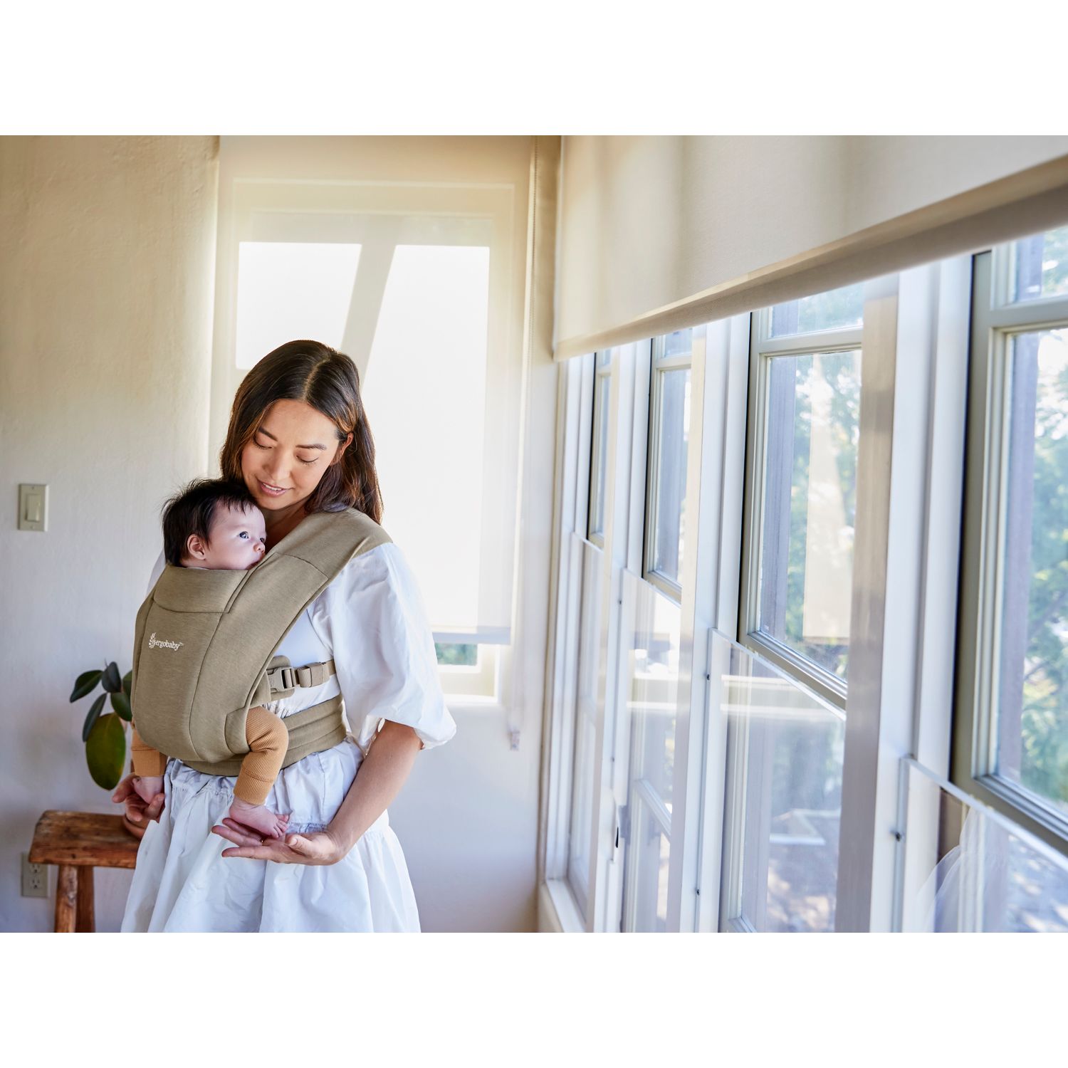 Soft Olive Ergobaby Embrace Newborn Carrier