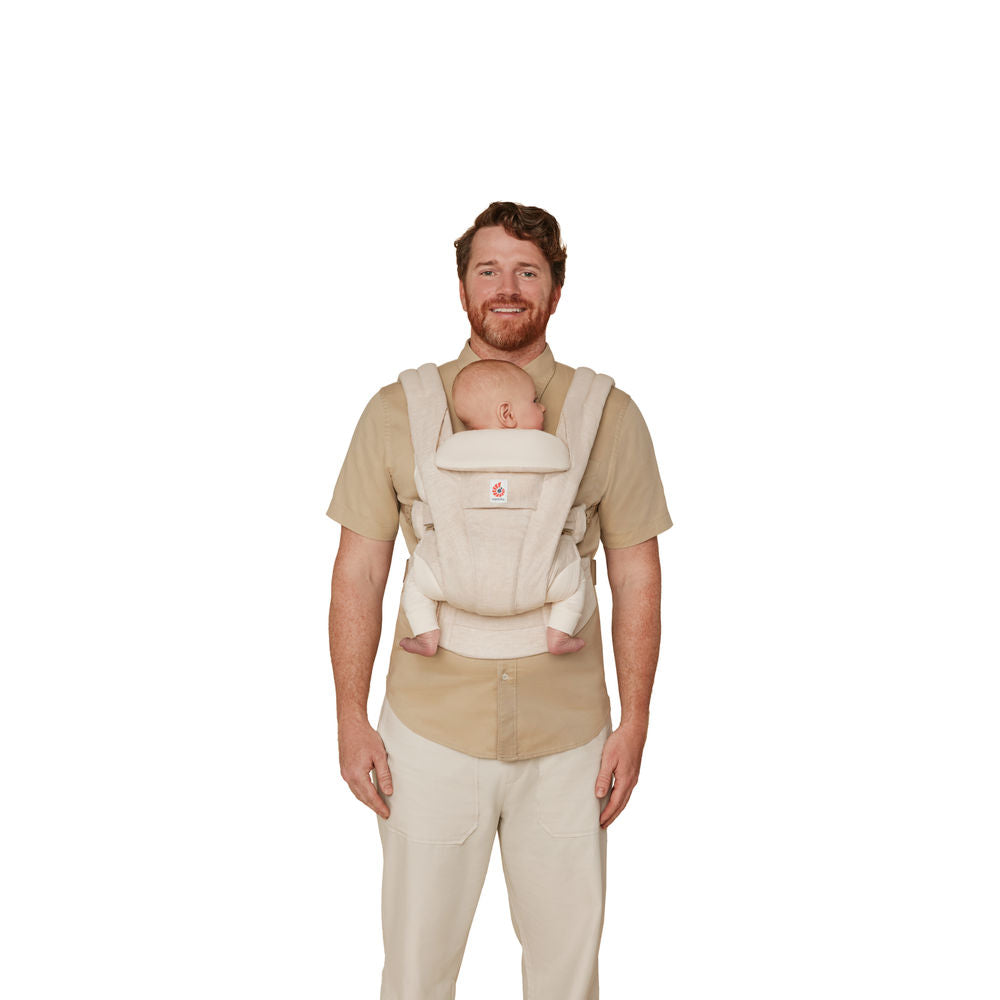 Natural Linen Ergobaby Omni Deluxe All in One Linen Baby Carrier