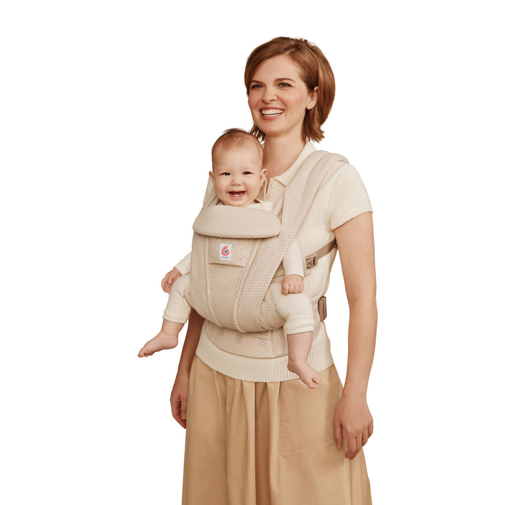 Natural Beige Ergobaby Omni Deluxe All in One Mesh Baby Carrier