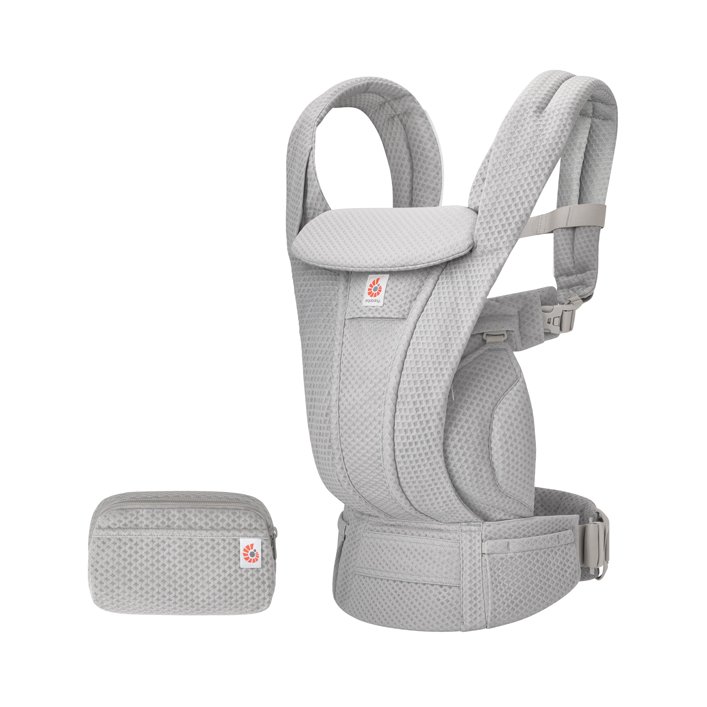 Pearl Grey Ergobaby Omni Deluxe All in One Mesh Baby Carrier