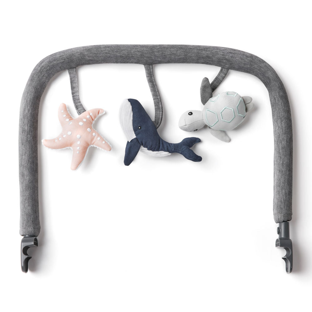 Ergobaby Evolve 3 in 1 Bouncer Ocean Wonder Toy Bar - Charcoal Grey