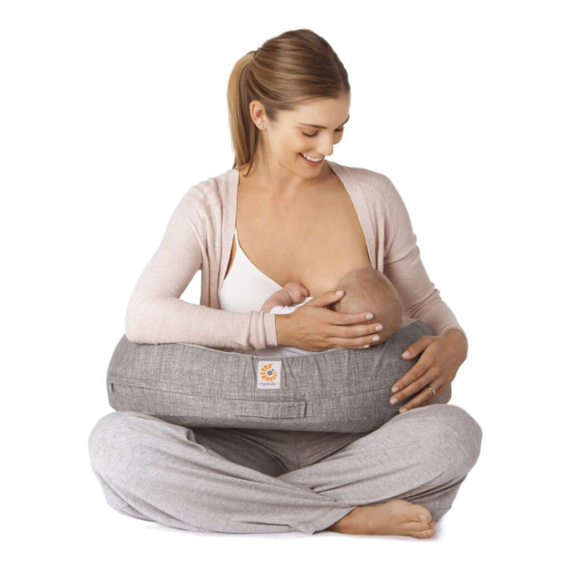 Ergobaby Natural Curve Nursing Pillow - Heathered Grey