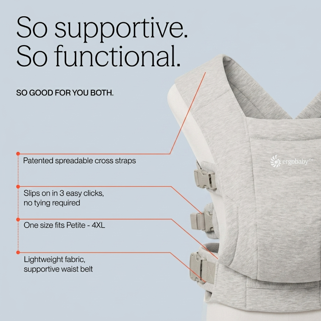 Embrace Newborn Carrier - Soft Grey