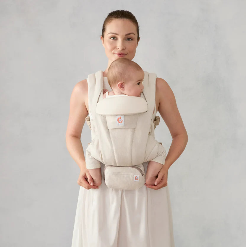 Natural Linen Ergobaby Omni Deluxe All in One Linen Baby Carrier