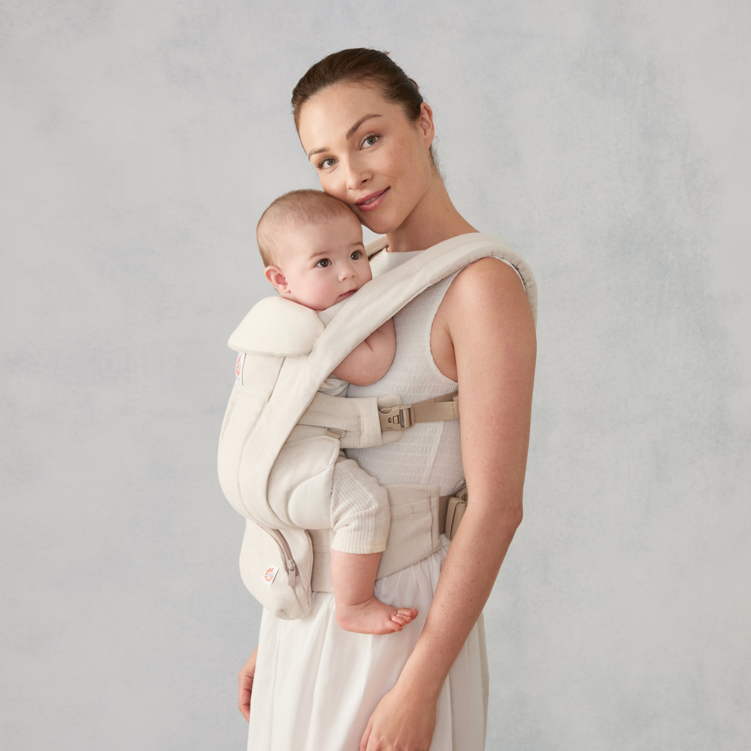 Natural Linen Ergobaby Omni Deluxe All in One Linen Baby Carrier