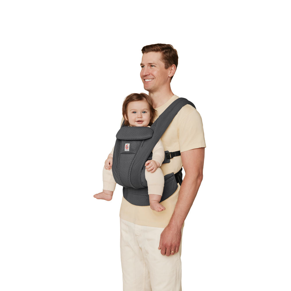 Graphite Grey Ergobaby Omni Deluxe All in One Mesh Baby Carrier