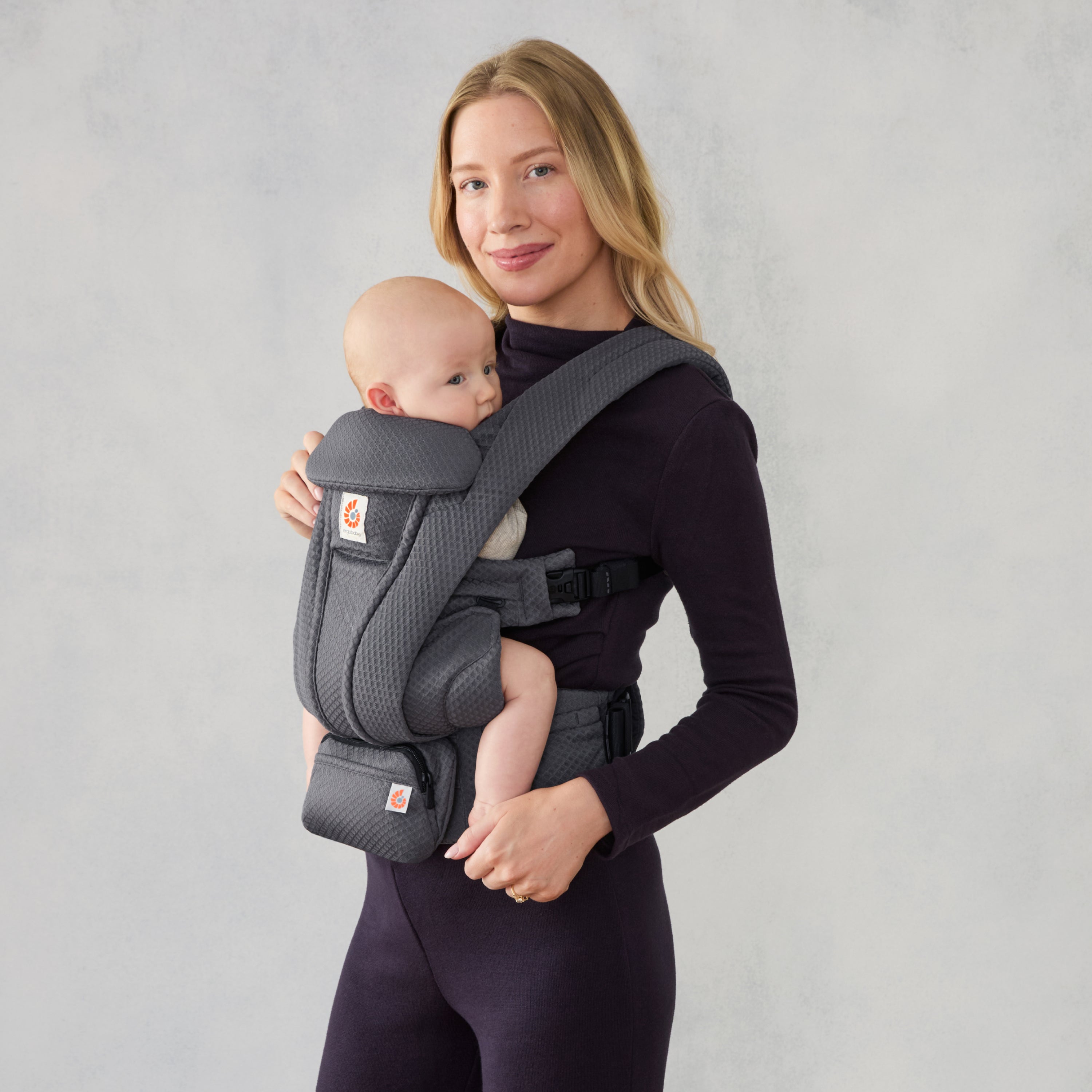 Graphite Grey Ergobaby Omni Deluxe All in One Mesh Baby Carrier