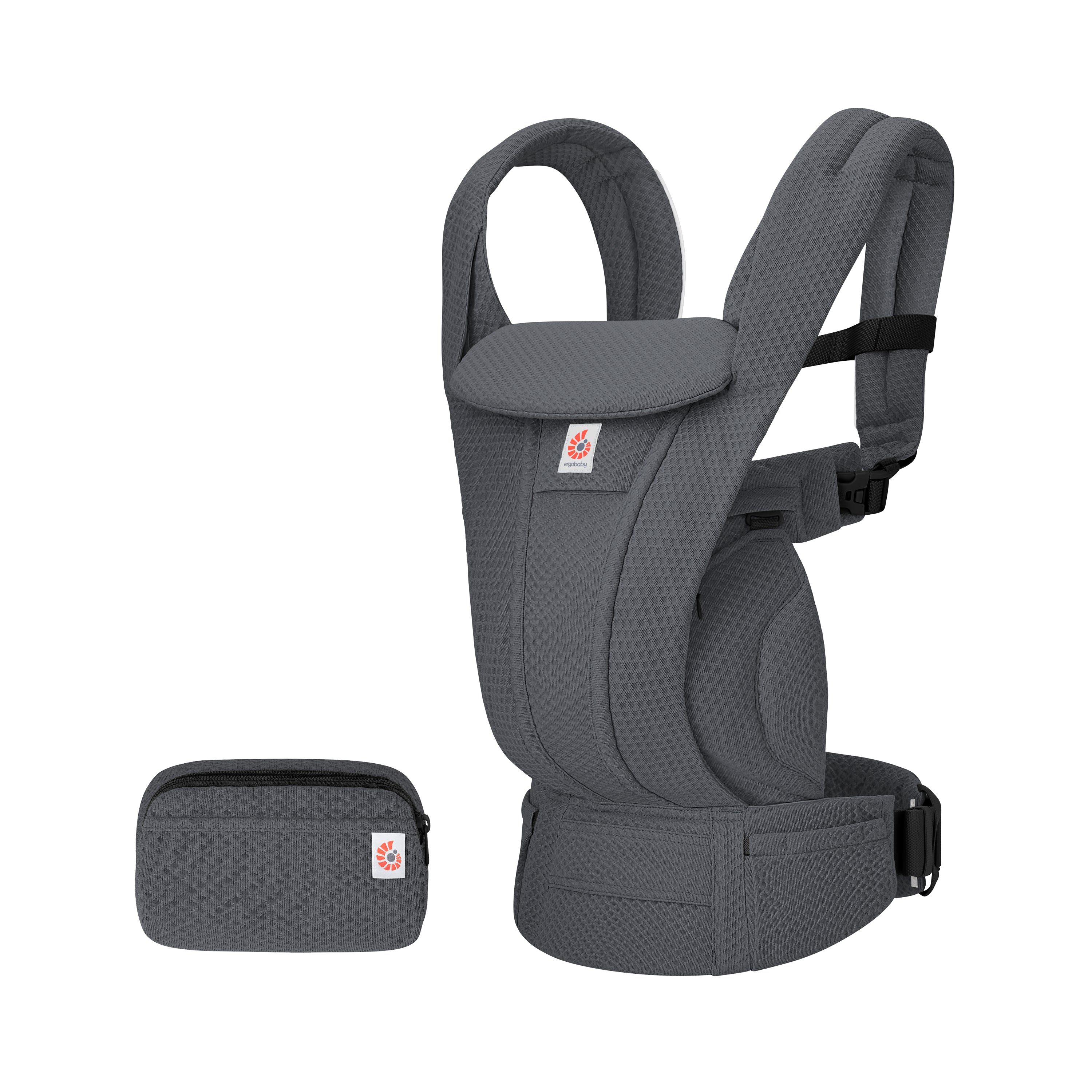 Graphite Grey Ergobaby Omni Deluxe All in One Mesh Baby Carrier