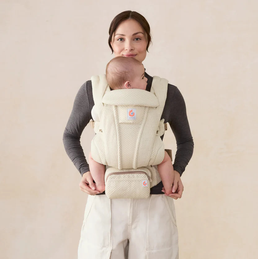 Natural Beige Ergobaby Omni Deluxe All in One Mesh Baby Carrier