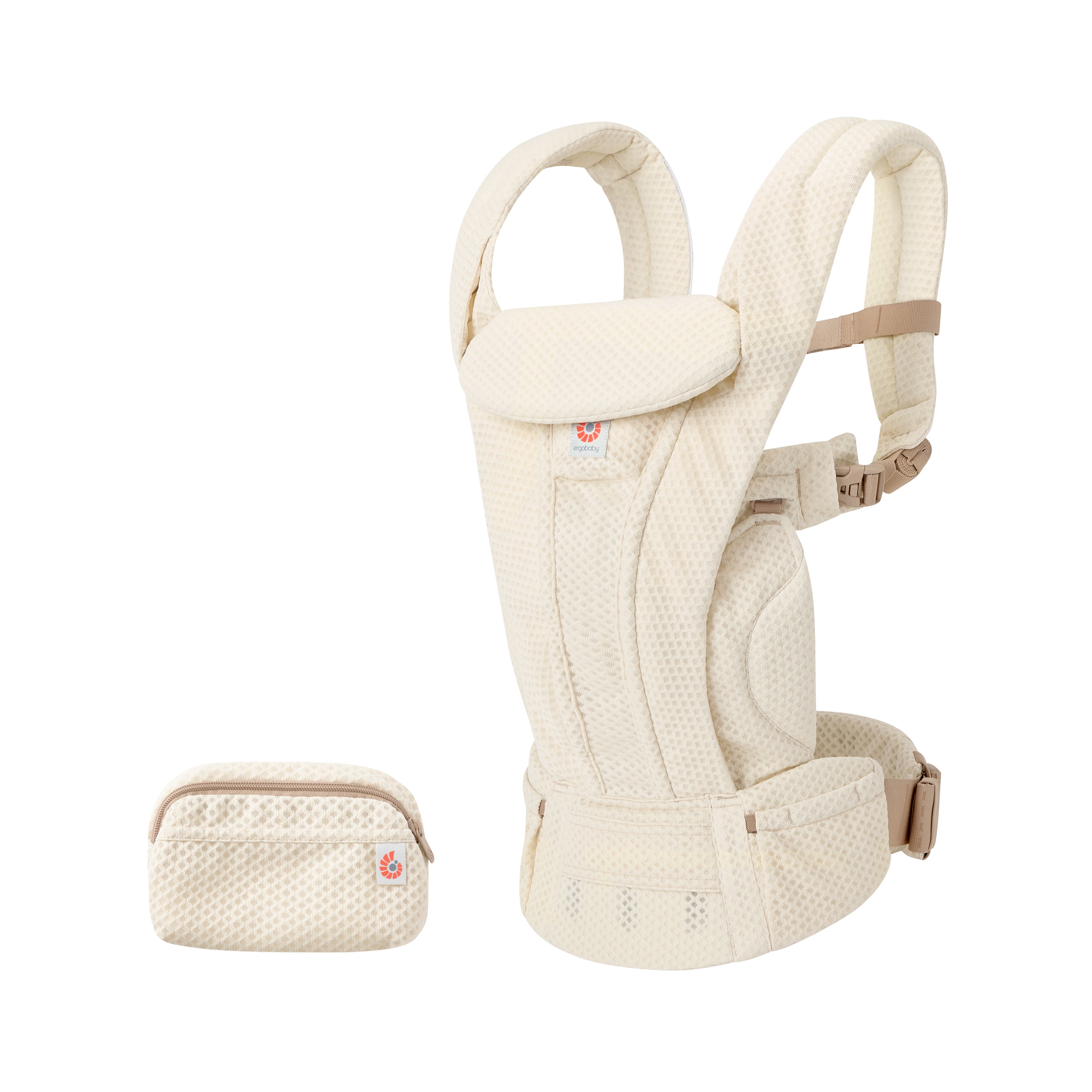 Natural Beige Ergobaby Omni Deluxe All in One Mesh Baby Carrier