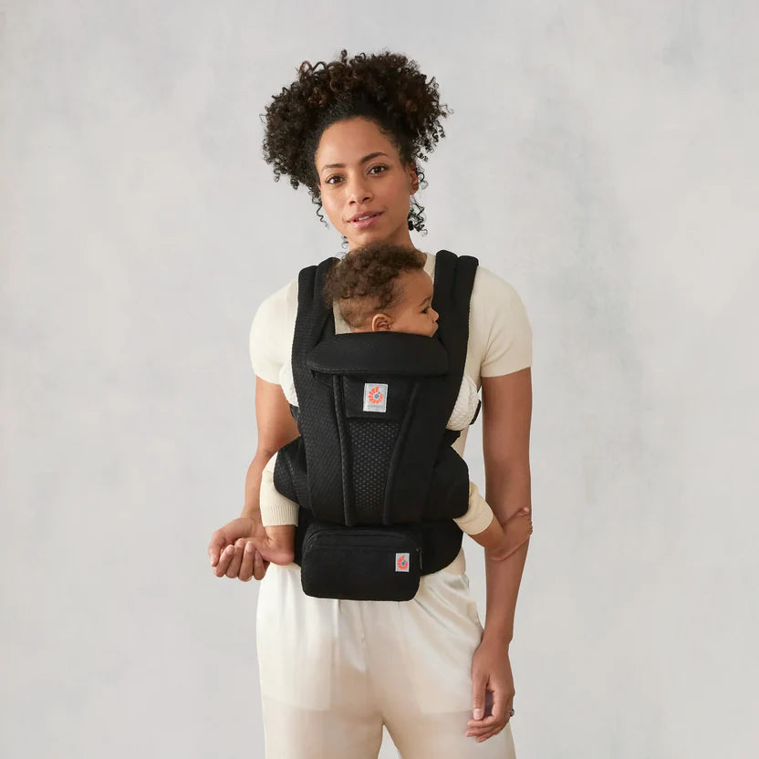 Onyx Black Ergobaby Omni Deluxe All in One Mesh Baby Carrier