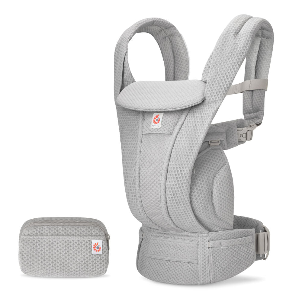 Pearl Grey Ergobaby Omni Deluxe All in One Mesh Baby Carrier