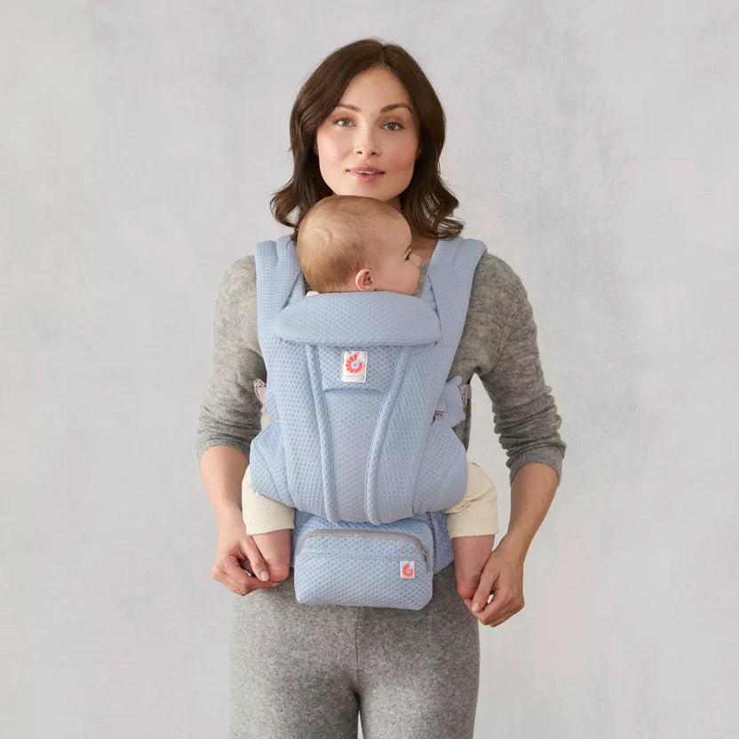 Serene Blue Ergobaby Omni Deluxe All in One Mesh Baby Carrier
