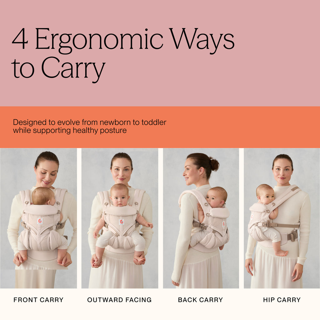 Omni Classic Mesh Baby Carrier - Pearl Grey