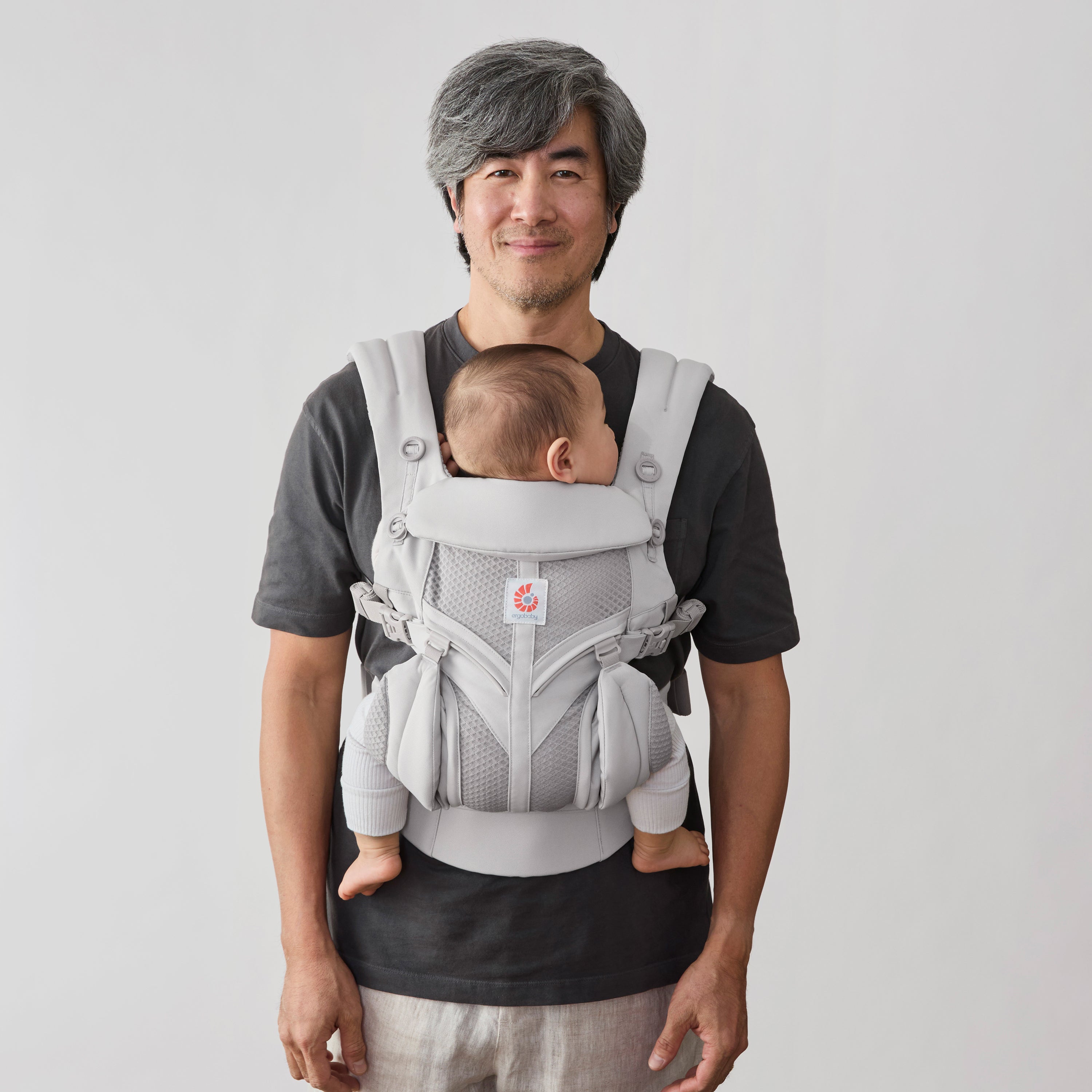 Omni Classic Mesh Baby Carrier - Pearl Grey
