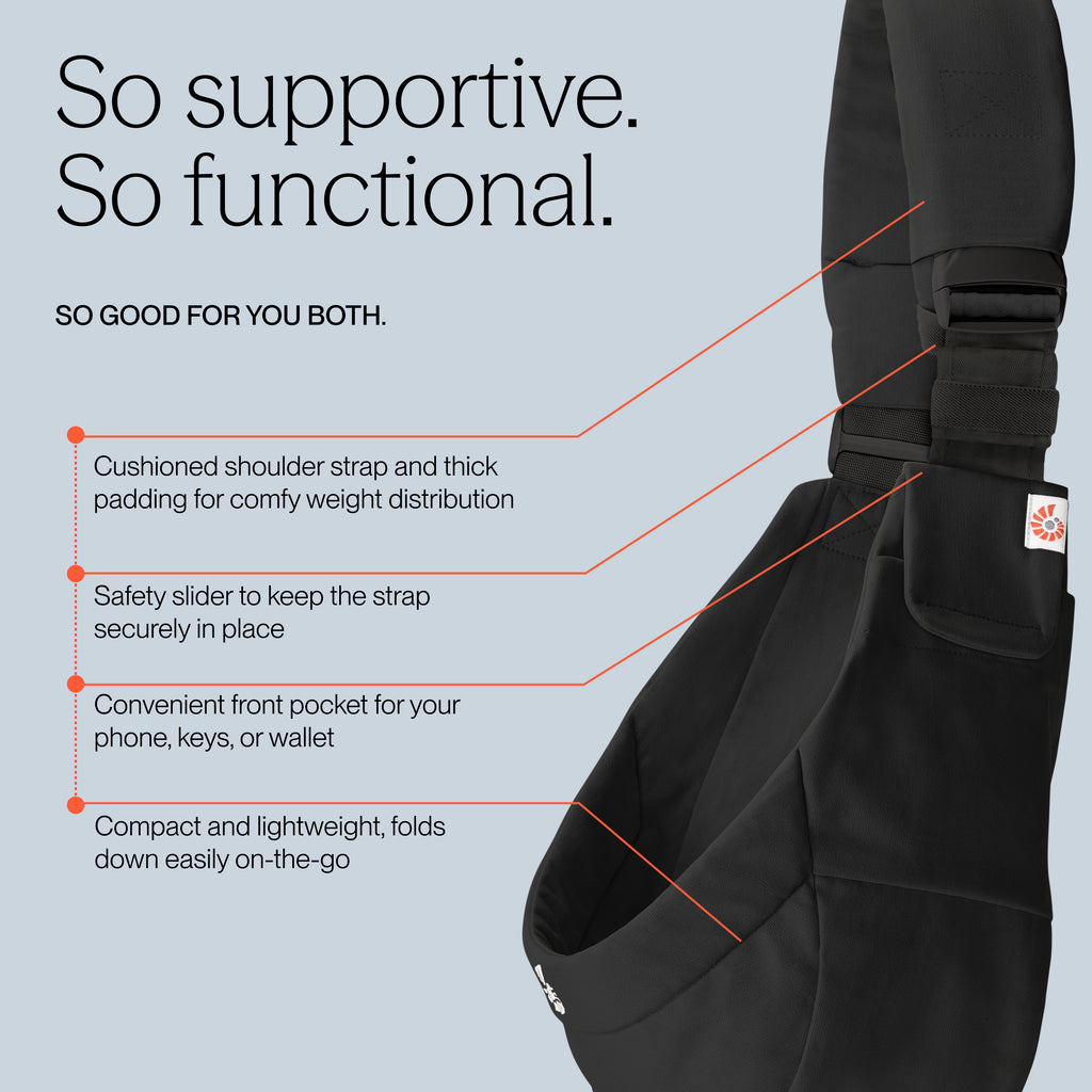 Onyx Black Upsie Sling Carrier