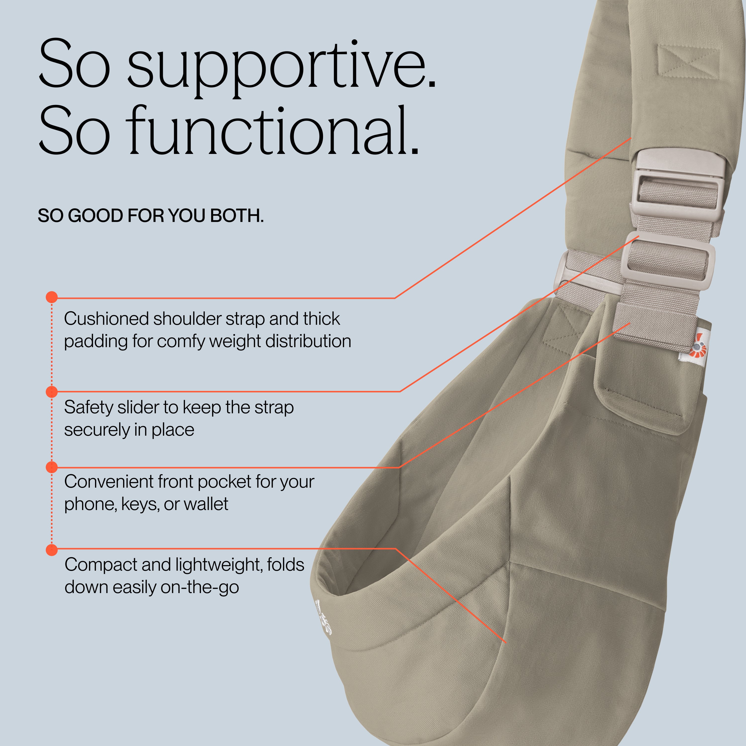 Soft Olive Upsie Sling Carrier
