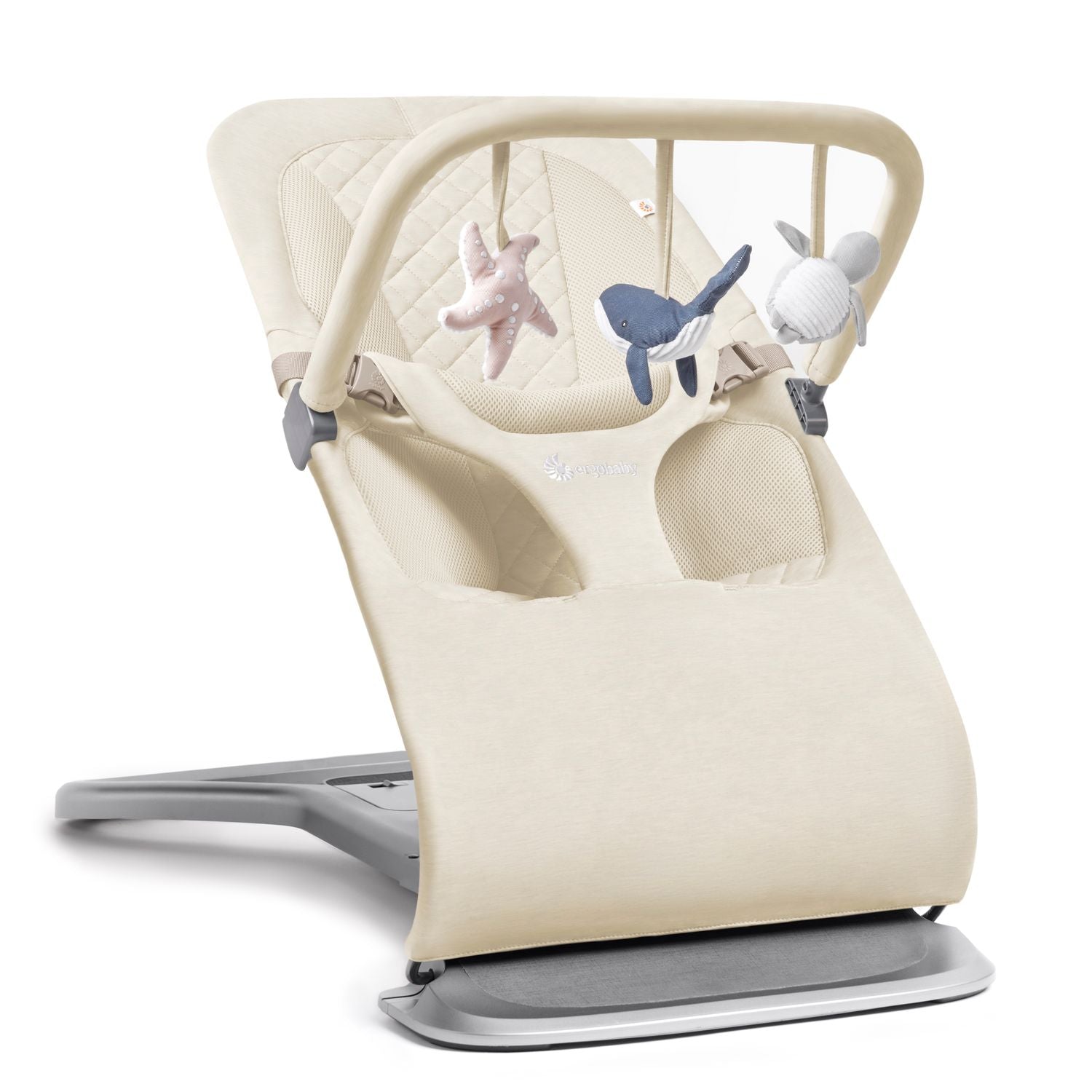 Ergobaby Evolve 3 in 1 Bouncer Toy Bar - Ocean Wonder Cream