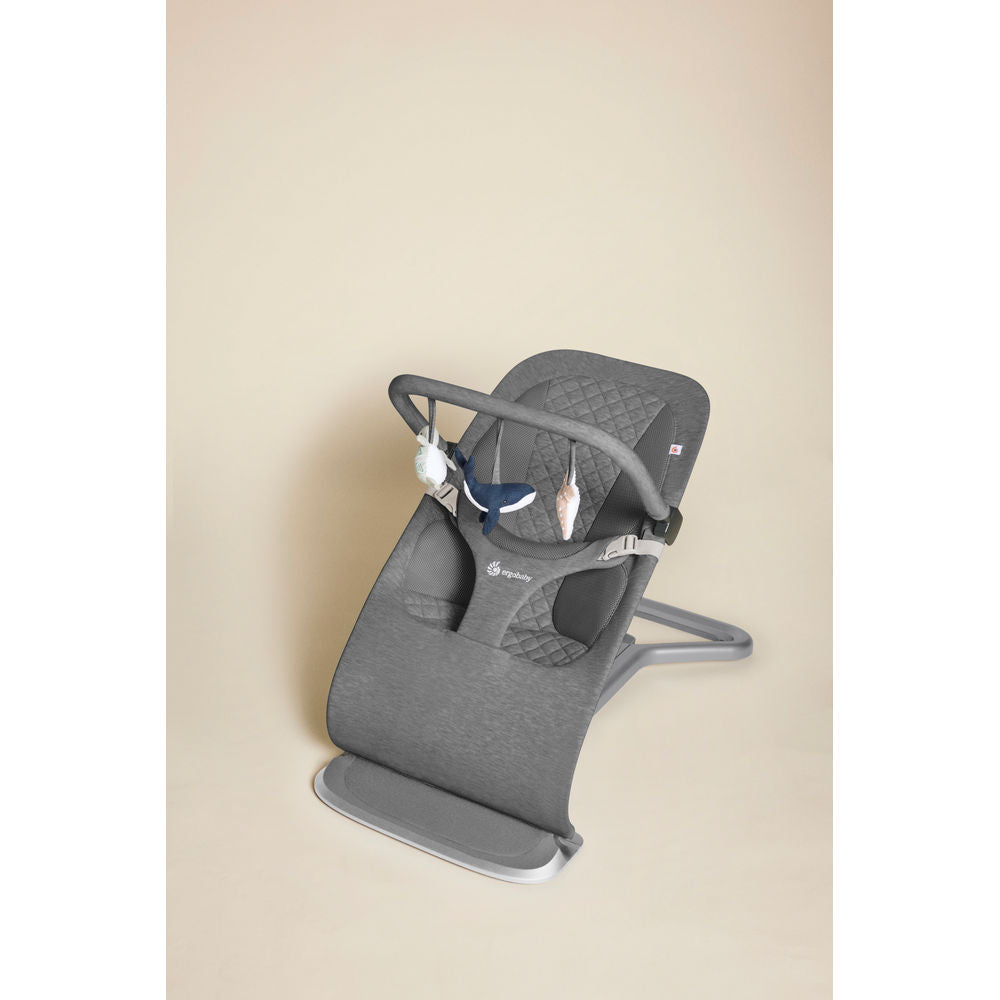 Ergobaby Evolve 3 in 1 Bouncer Ocean Wonder Toy Bar - Charcoal Grey