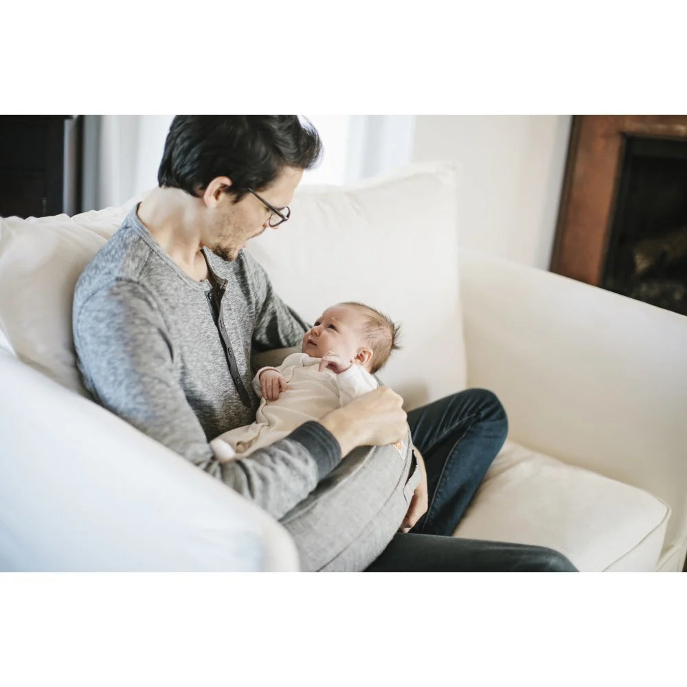 Natural Curve Nursing Pillow - Heather Grey
