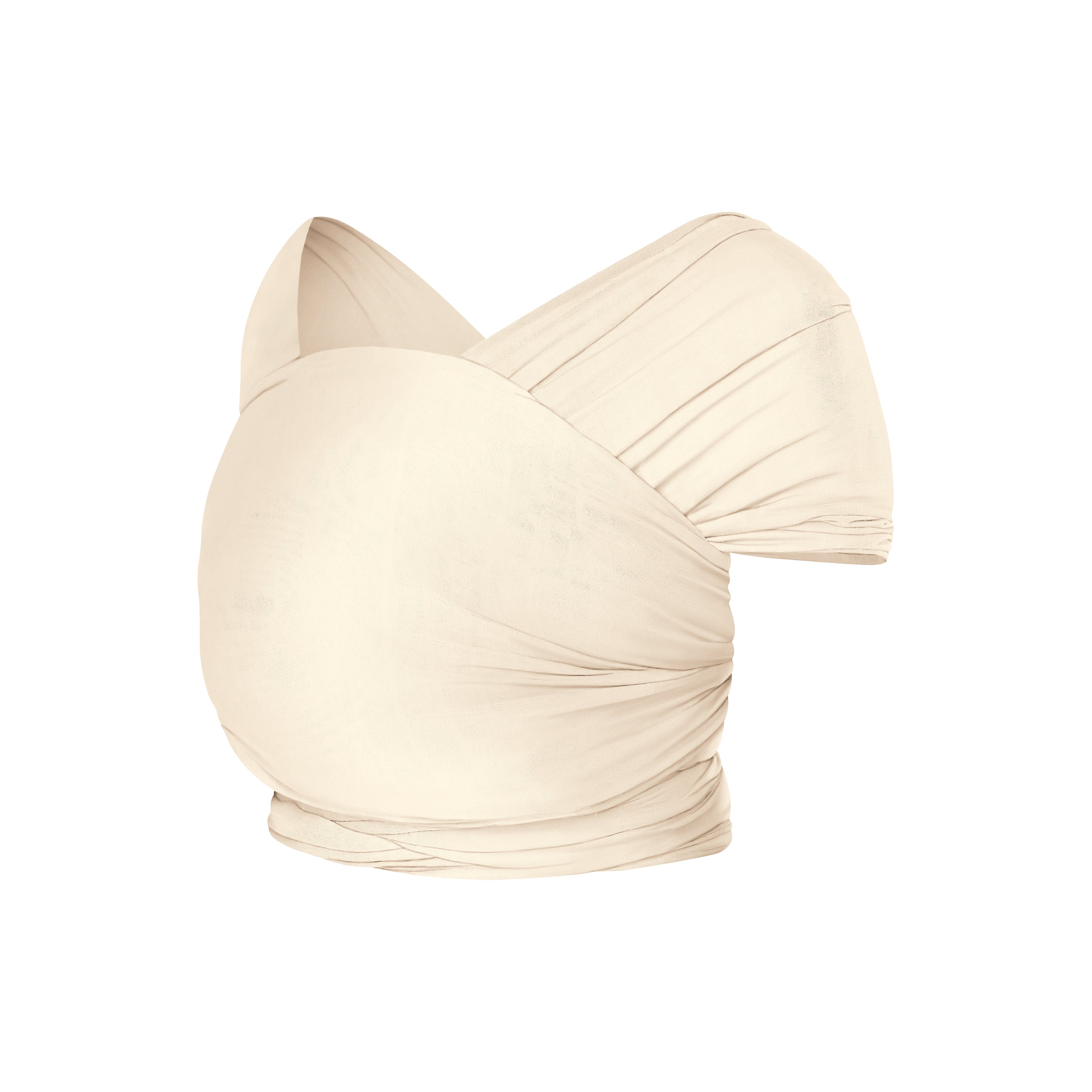 Cream Aura Sustainably Sourced Knit Baby Wrap
