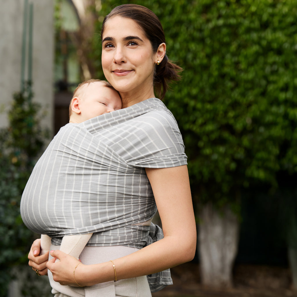 Aura Baby Wrap - Grey Stripes