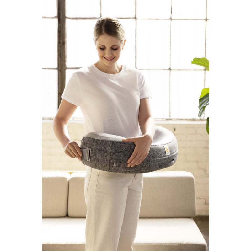 Ergobaby Natural Curve Nursing Pillow - Heathered Grey